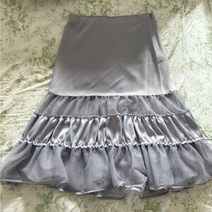 Periwinkle Ruffled Skirt